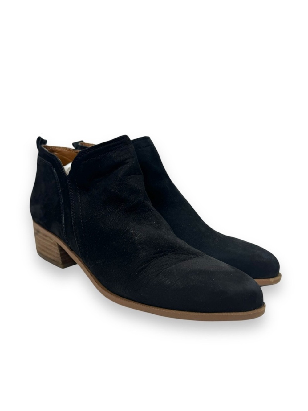 Franco Sarto Boots LASLO Suede Almond Toe Ankle Booties